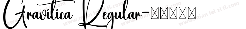 Gravitica Regular字体转换